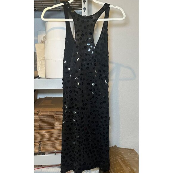 Charlotte Russe Women's Sequins Racerback Tank Black Size Medium Dress - Picture 4 of 4